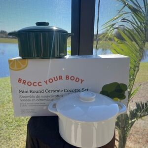 Mini Round Ceramic Cocotte Set